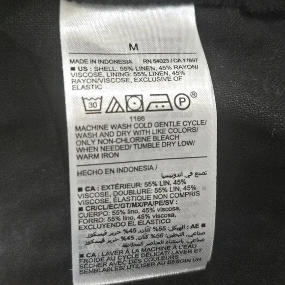 Old Navy Black Linen-Blend Squareneck Midi-Dress, Size Medium - Picture 6 of 7